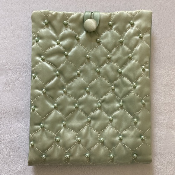 💐Rare💐Vintage 1950’s Quilted Silk Lingerie Bag’s Set of 2 - Picture 4 of 15